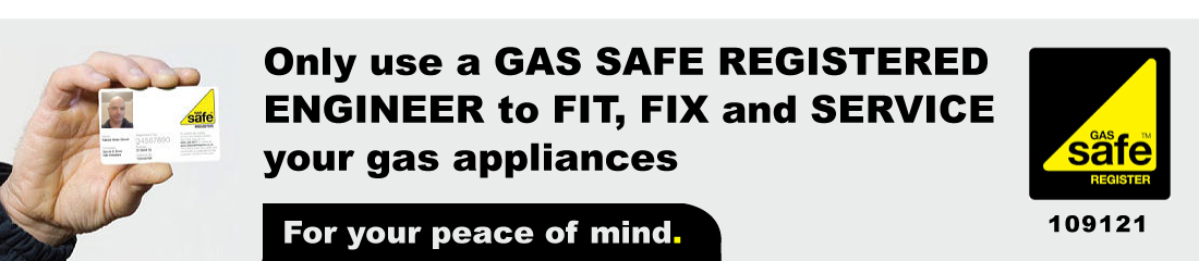 Gas Safe Registered 109121