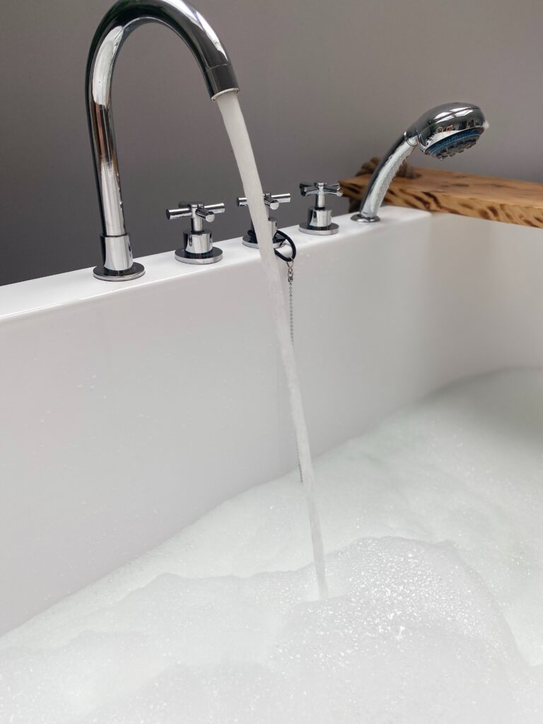 Baths, taps, central heating installations